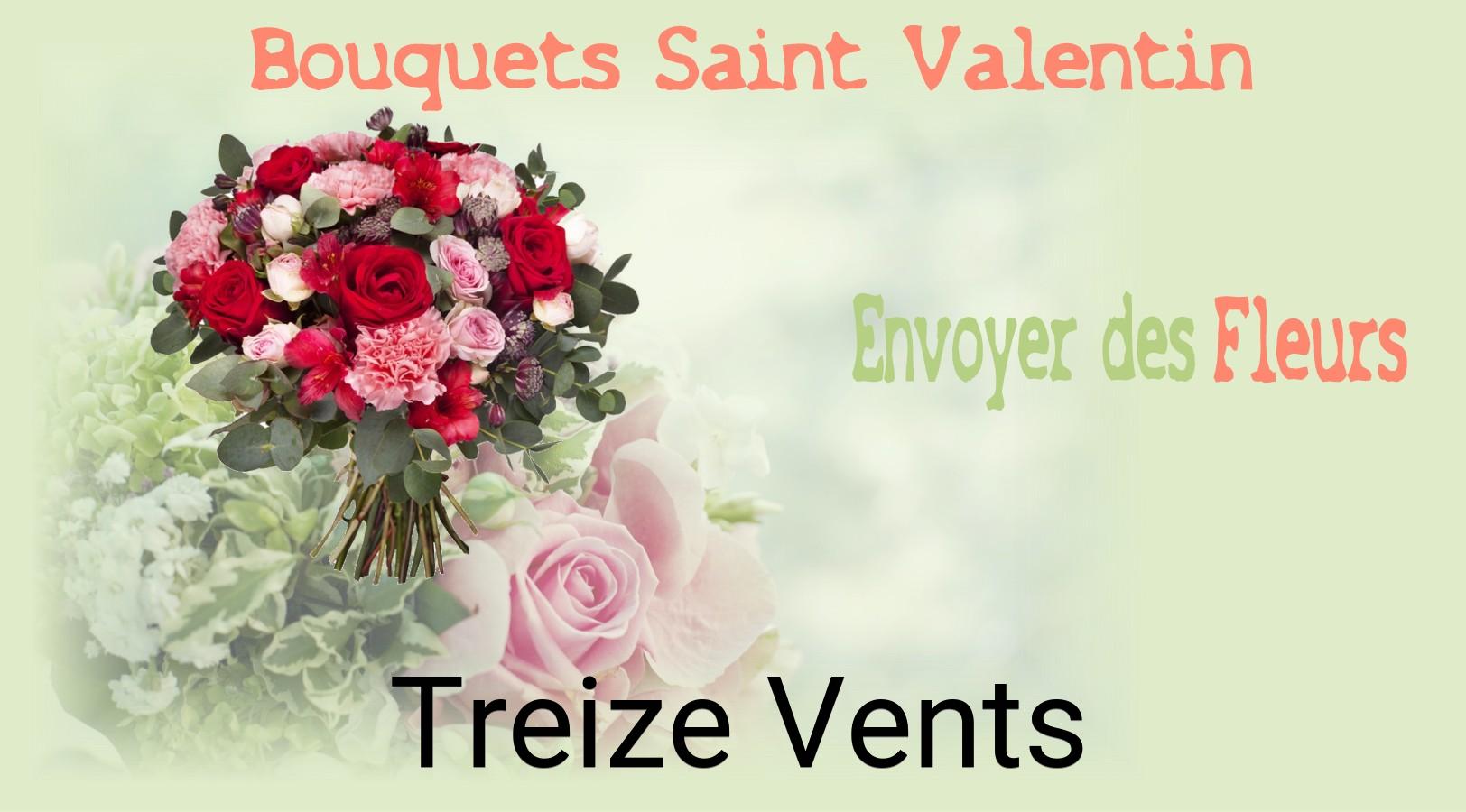Roses de Saint-Valentin livrées à Treize-Vents